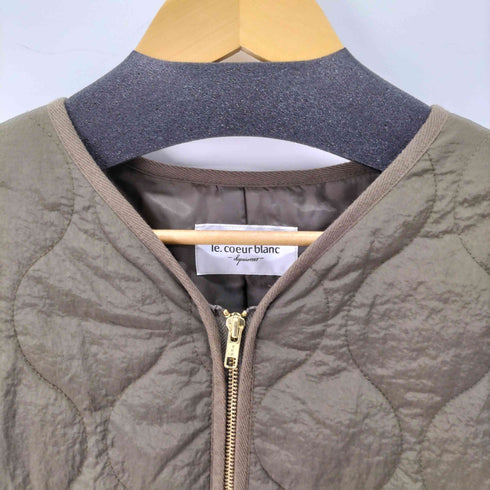 ルクールブラン le.coeur blanc 袖切替ヴィンテージキルティングコート レディース  38